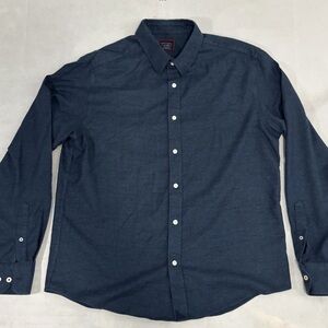 UNTUCKit Veneto WF Men’s Shirt XL Slim Fit Dark Blue 100% Cotton